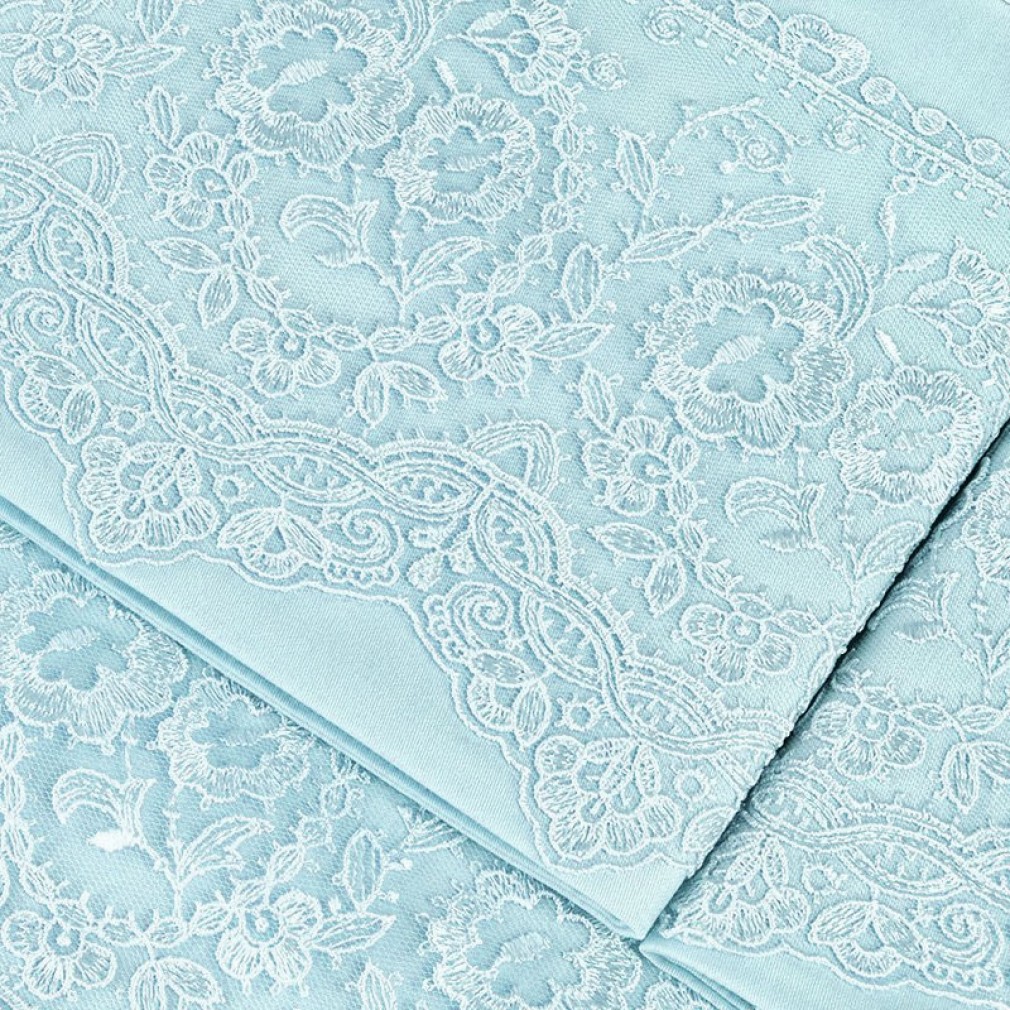 Комплект постільної білизни Elegant Tivolyo Home бірюзовий
