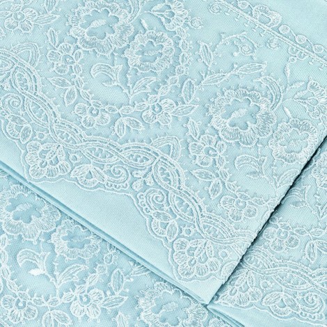 Комплект постільної білизни Elegant Tivolyo Home бірюзовий