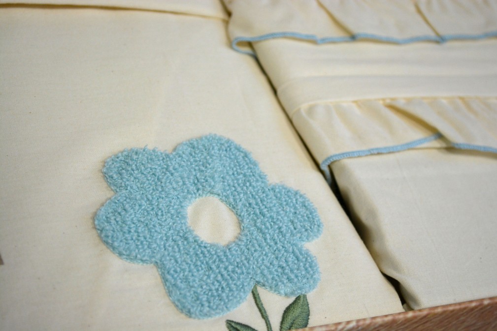 Комплект постельного белья Saheser Stonewashed 200 х 220 см Florita Mint