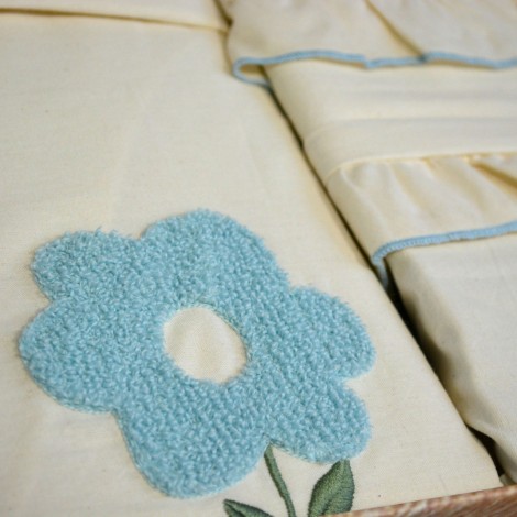 Комплект постільної білизни Saheser Stonewashed 200 х 220 см Florita Mint