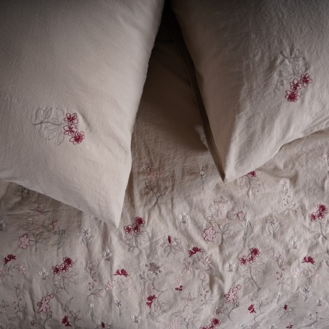 Комплект постільної білизни Limasso Garden de Fleur Oxford Tan євро