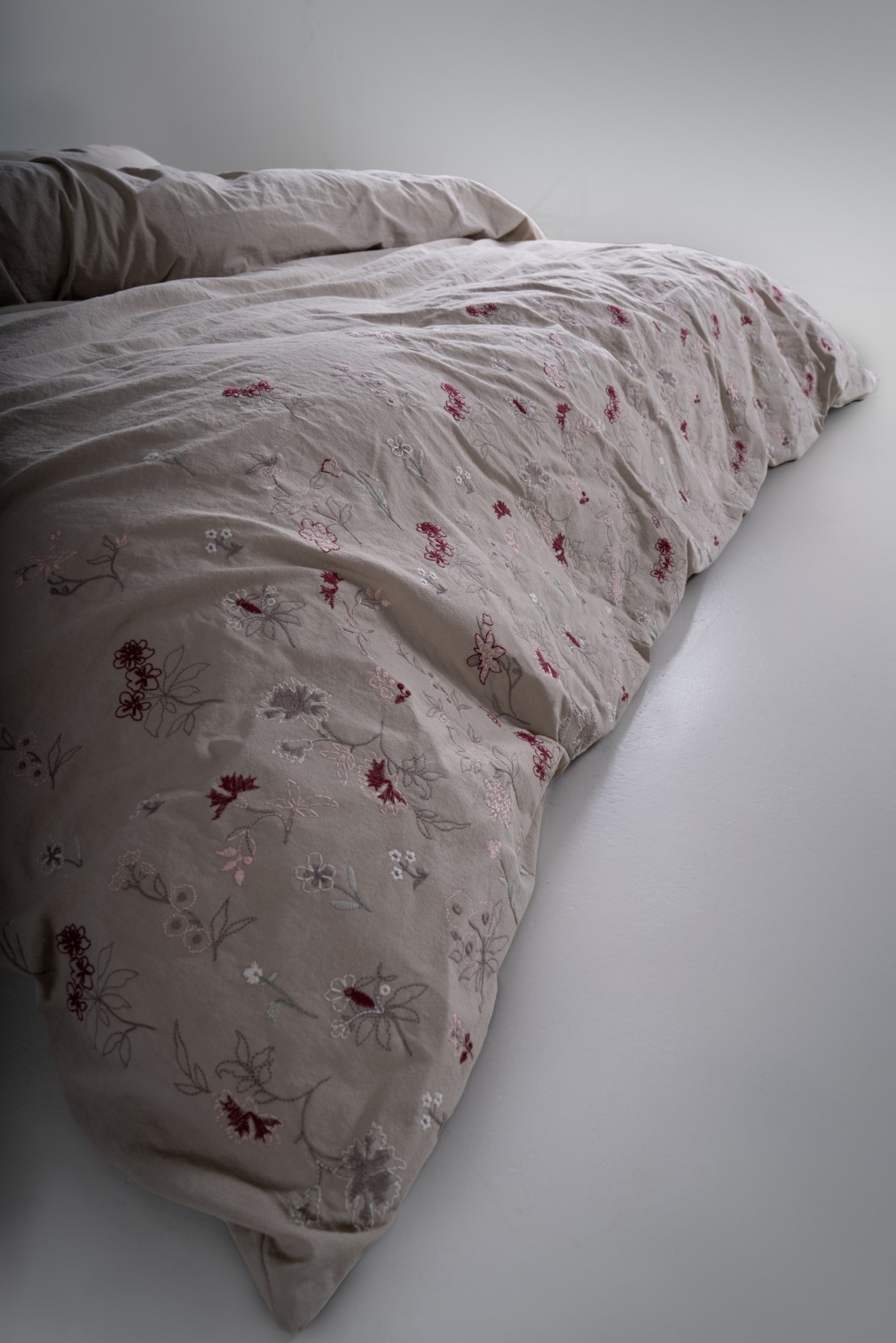 Комплект постільної білизни Limasso Garden de Fleur Oxford Tan євро
