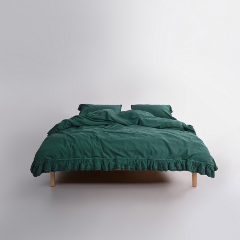 Комплект постільної білизни Limasso Sicilia Dark Green євро