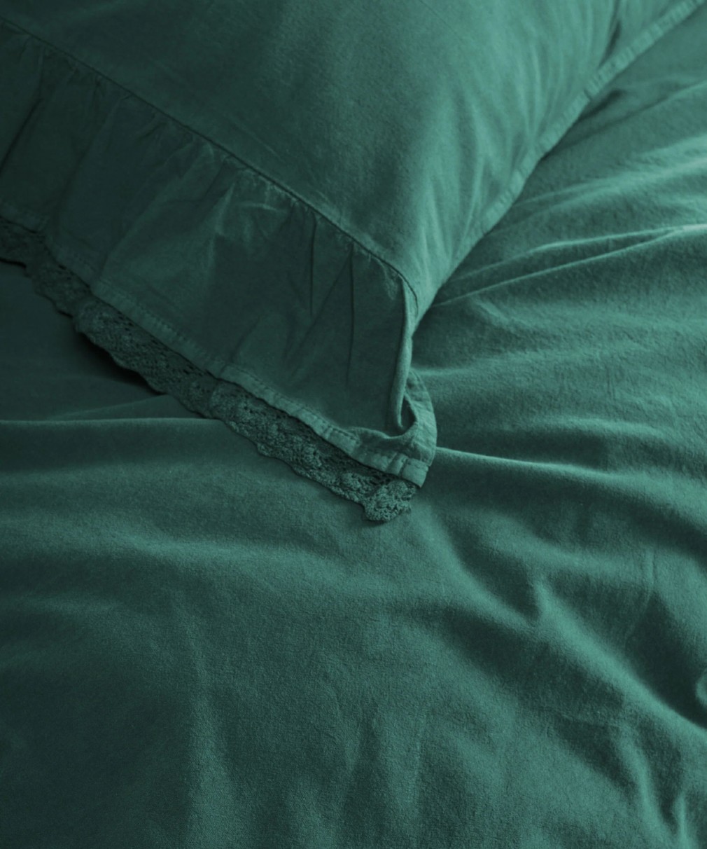 Комплект постельного белья Limasso Sicilia Dark Green евро