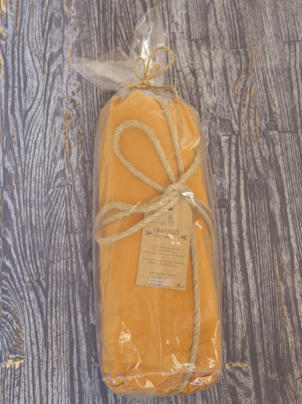 Простирадло на гумці Limasso Mustard
