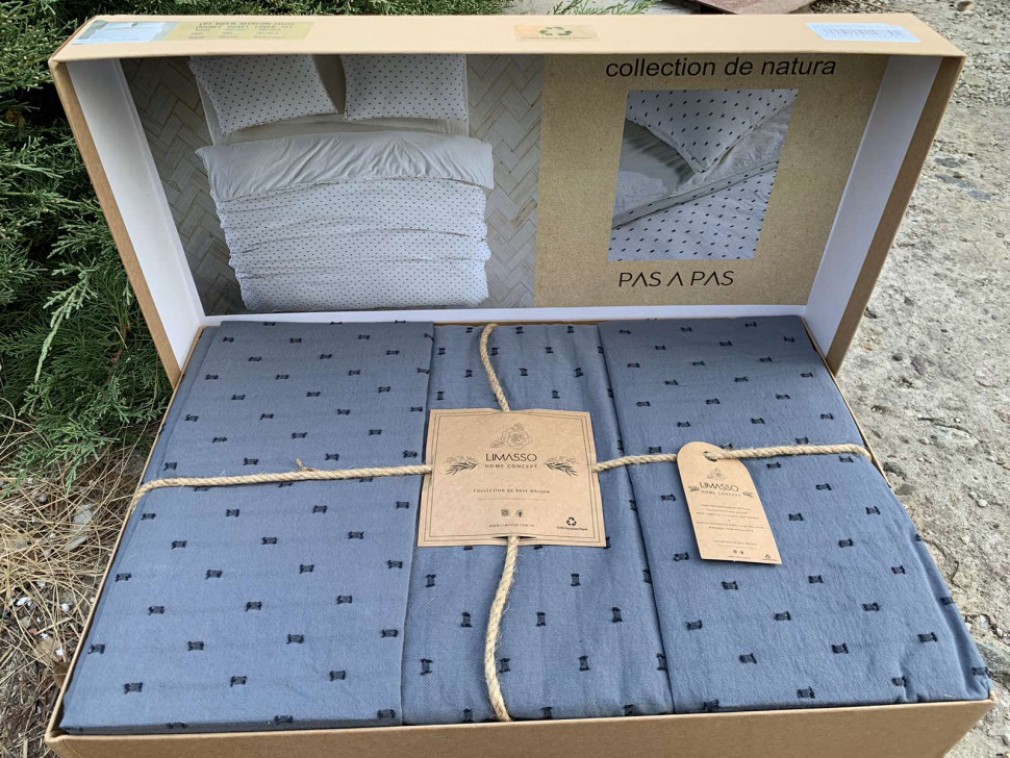 Комплект постільної білизни Limasso Pas a Pas Natural Grey