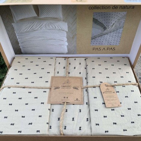 Комплект постільної білизни Limasso Pas a Pas Oxford Tan