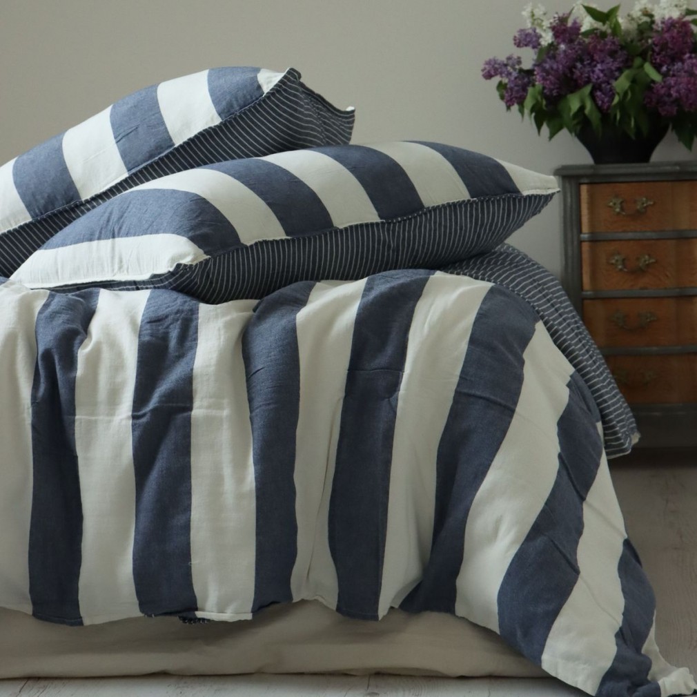 Комплект постільної білизни Limasso Ligne Epaisse Dress Blue