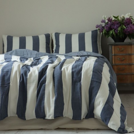 Комплект постільної білизни Limasso Ligne Epaisse Dress Blue