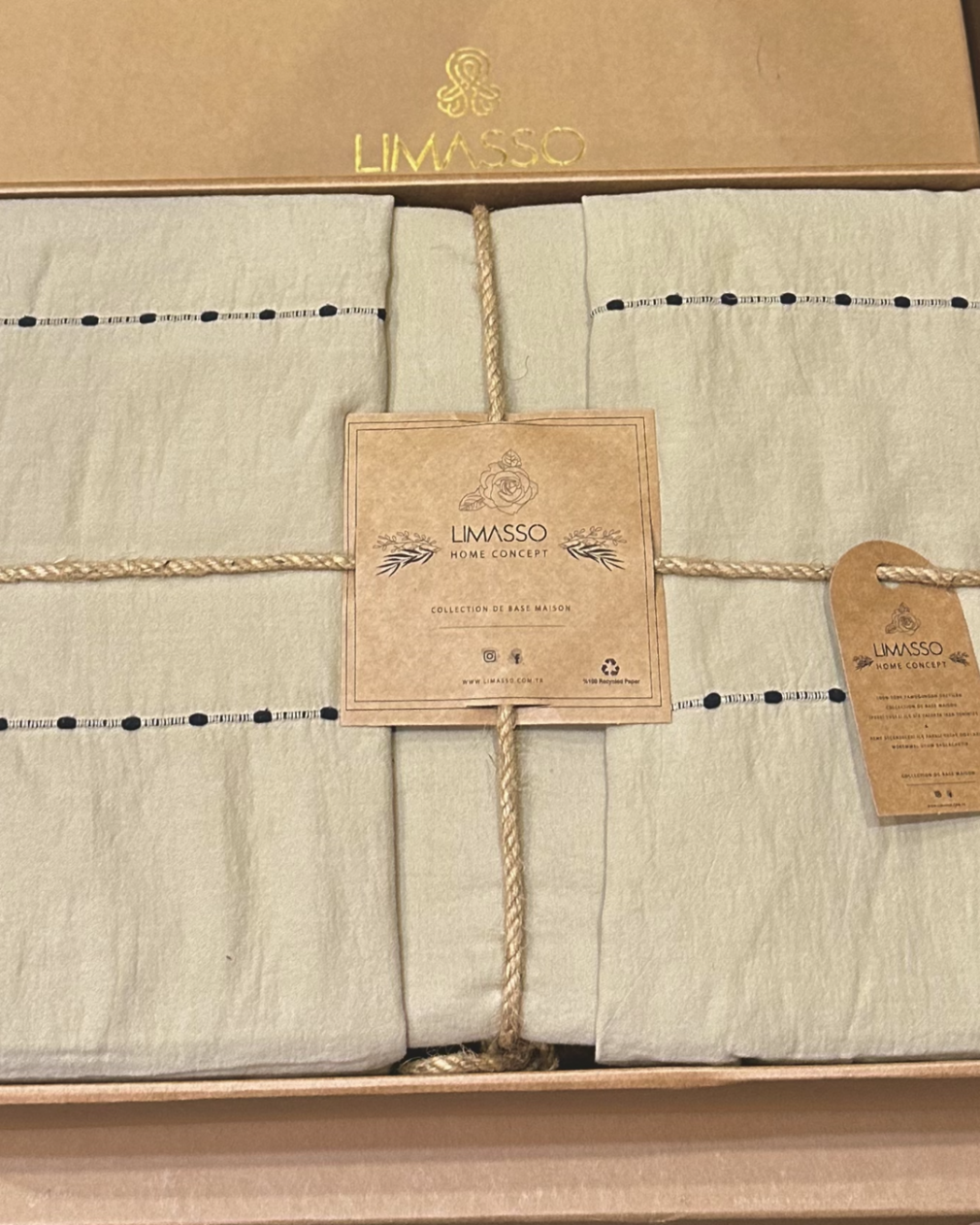 Комплект постільної білизни Limasso Vilnius Oxford Tan