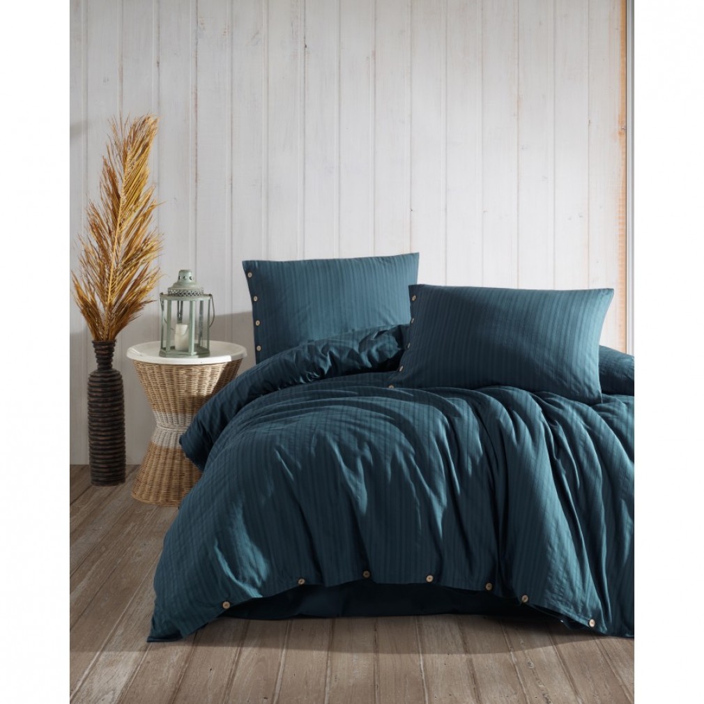 Комплект постільної білизни Limasso Paradiso Gofreli dress blue