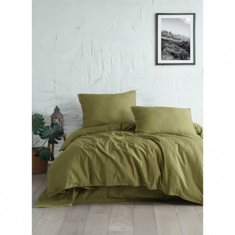 Комплект постільної білизни Limasso Paradiso Gofreli olive