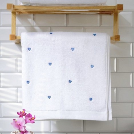 Рушник Soft Hearts Maison D’or блакитний