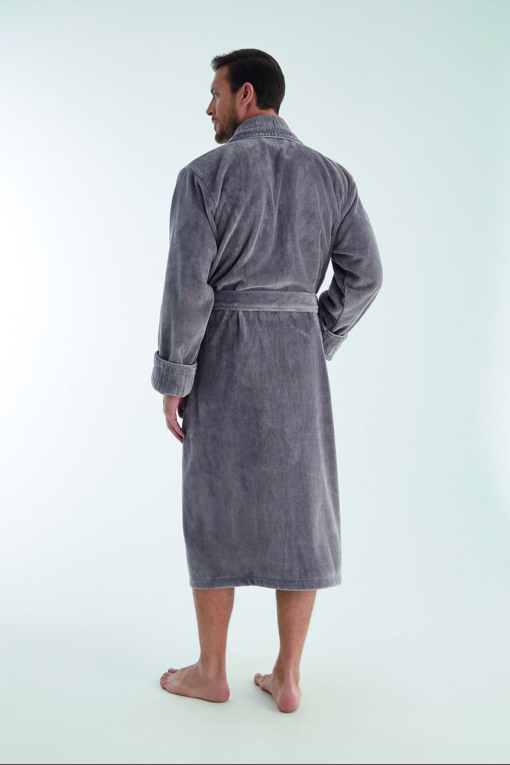Халат чоловічий махровий Nusa 1330 grey