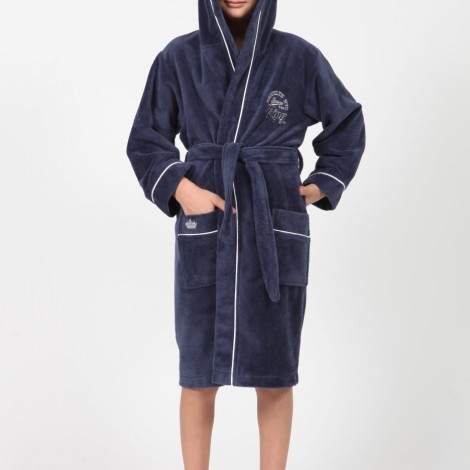 Халат для хлопчика Nusa 33005 сірий 11-12 років, на зріст 146-153