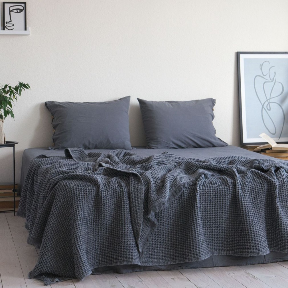 Покривало 220х240 La Modno Pike Stonewashed Anthracite