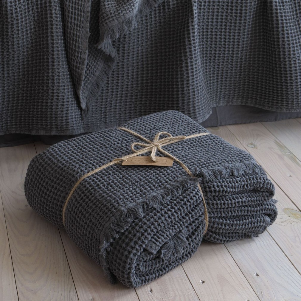Покривало 220х240 La Modno Pike Stonewashed Anthracite