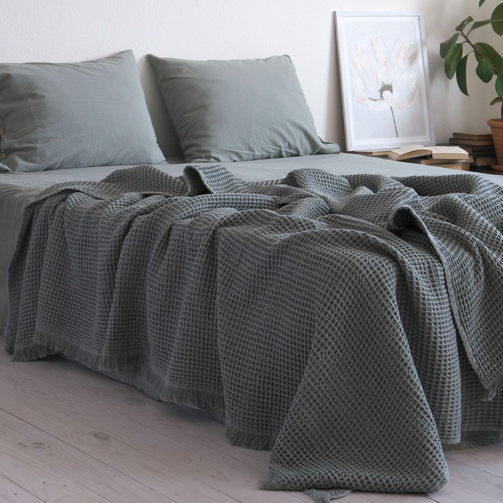 Покривало 220х240 La Modno Pike Stonewashed French Green