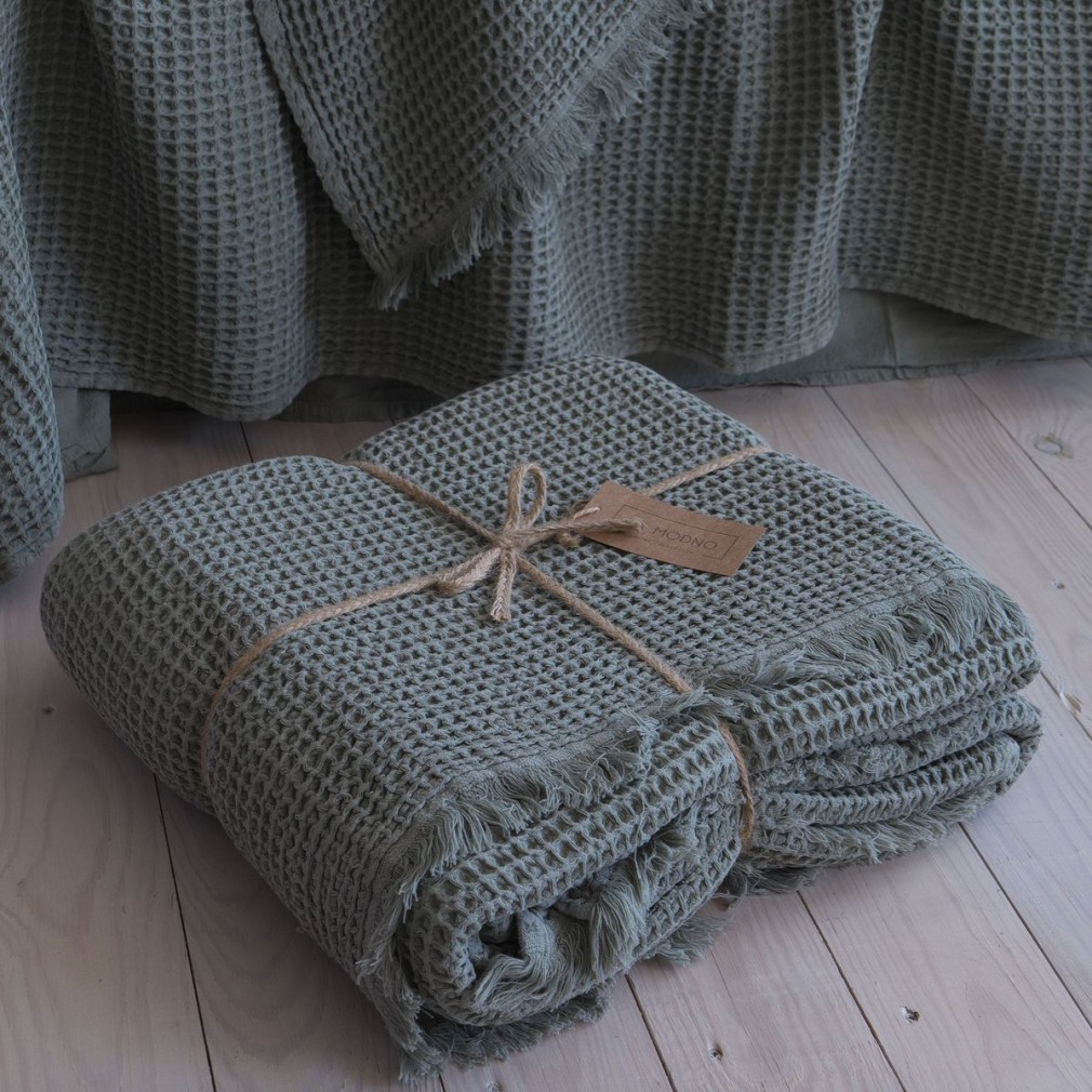 Покривало 220х240 La Modno Pike Stonewashed French Green