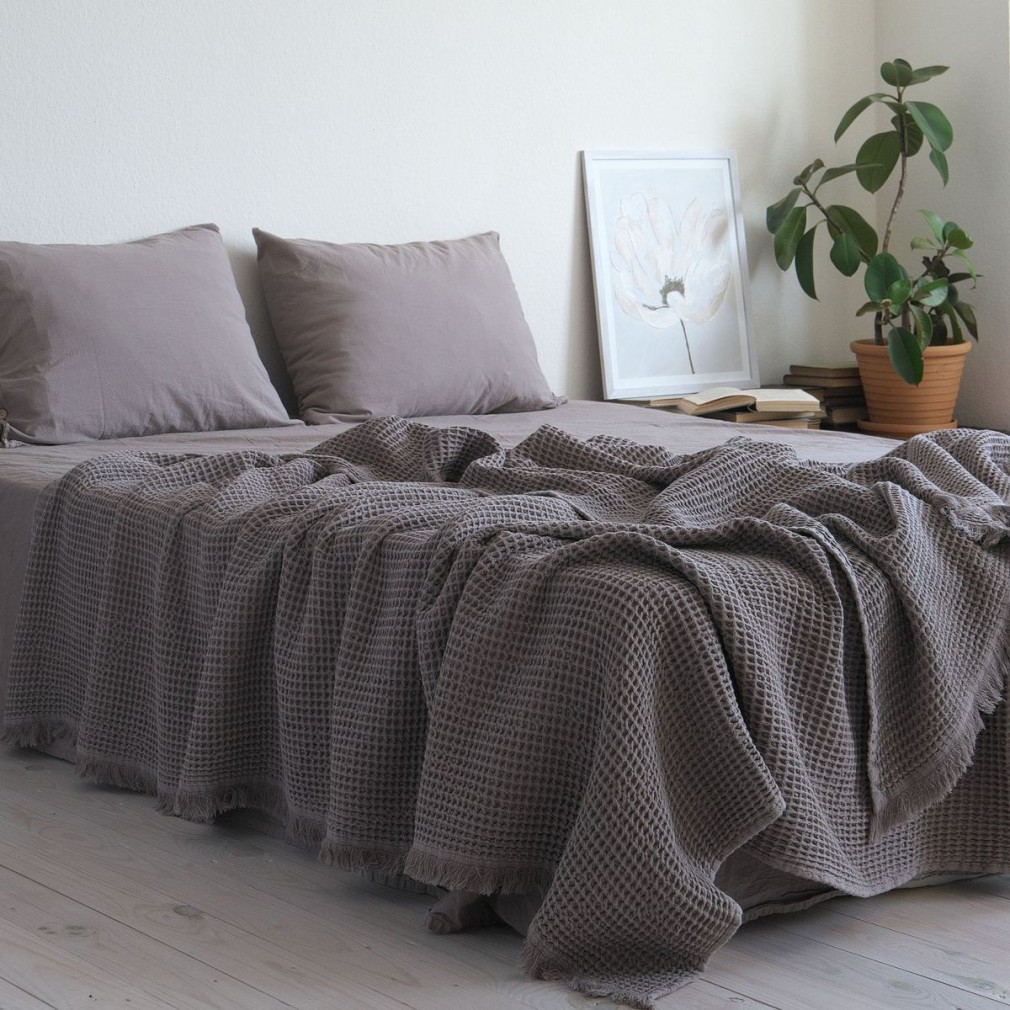 Покривало 220х240 La Modno Pike Stonewashed Taupe Brown