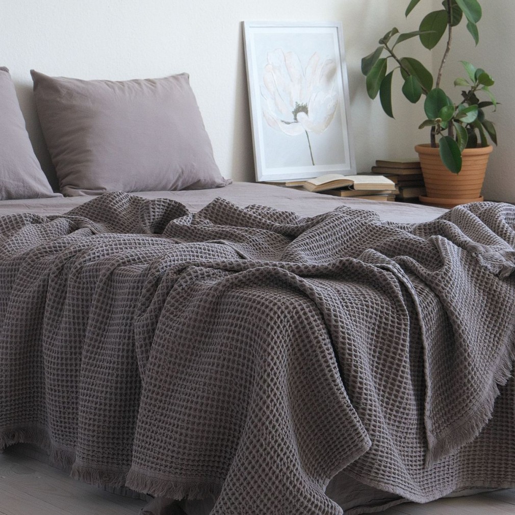 Покривало 220х240 La Modno Pike Stonewashed Taupe Brown