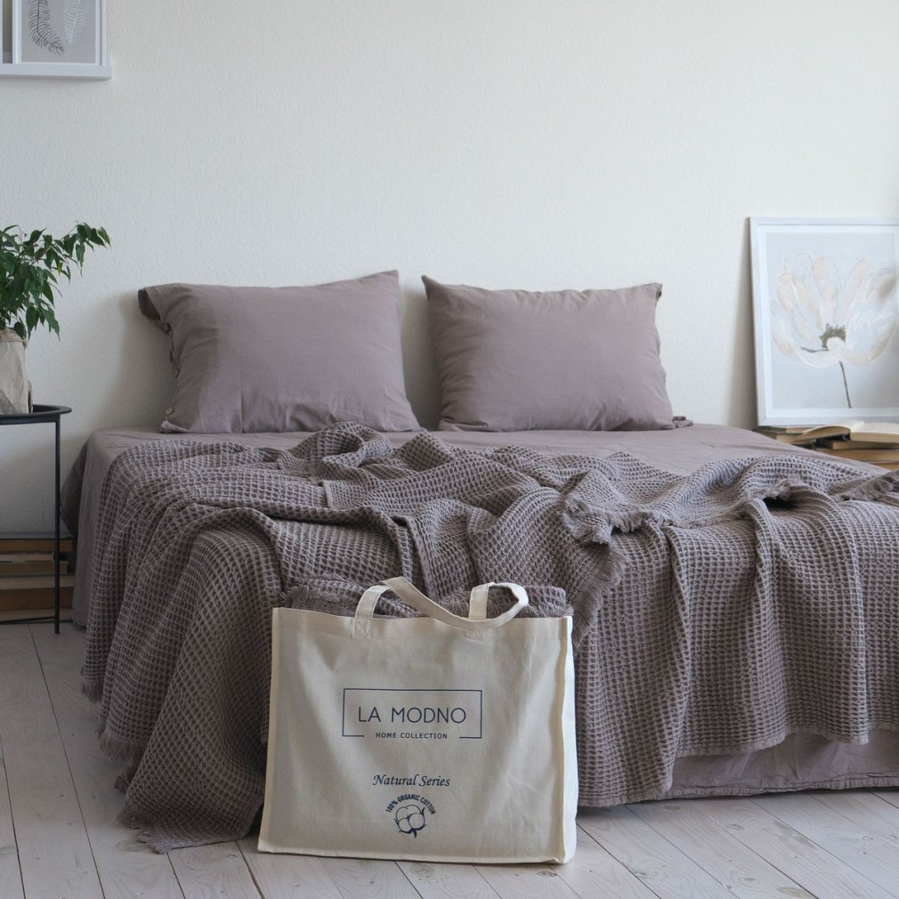 Покривало 220х240 La Modno Pike Stonewashed Taupe Brown