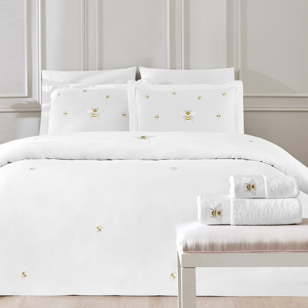 Комплект постільної білизни Tivolyo Home Bees євро