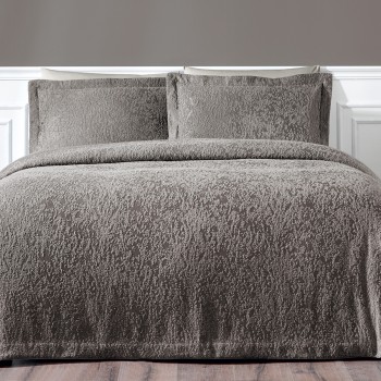 Покривало з наволочками 260×260 Tivolyo Home Sandy brown