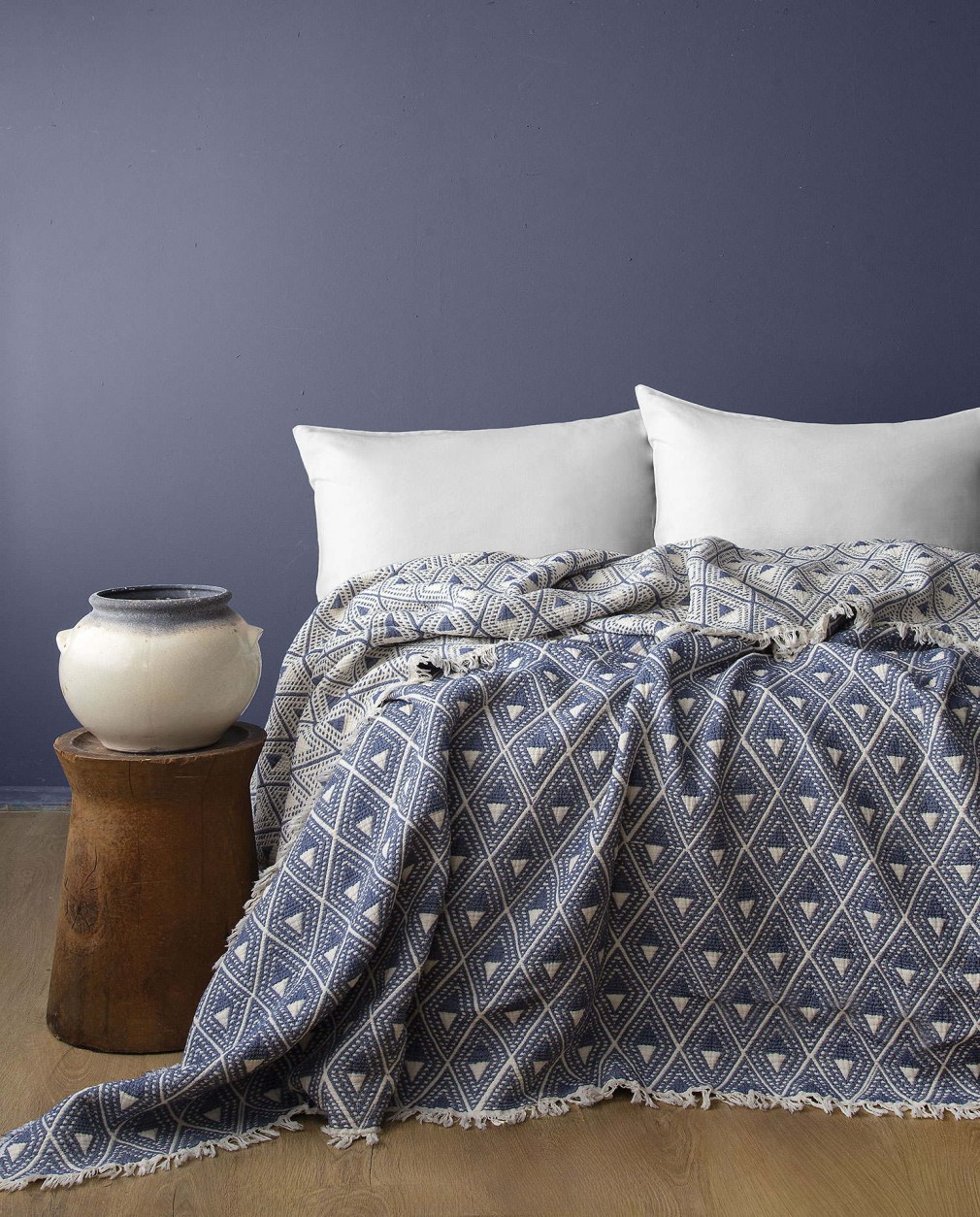 Муслінове покривало Issimo 220х240 см Levone Blue