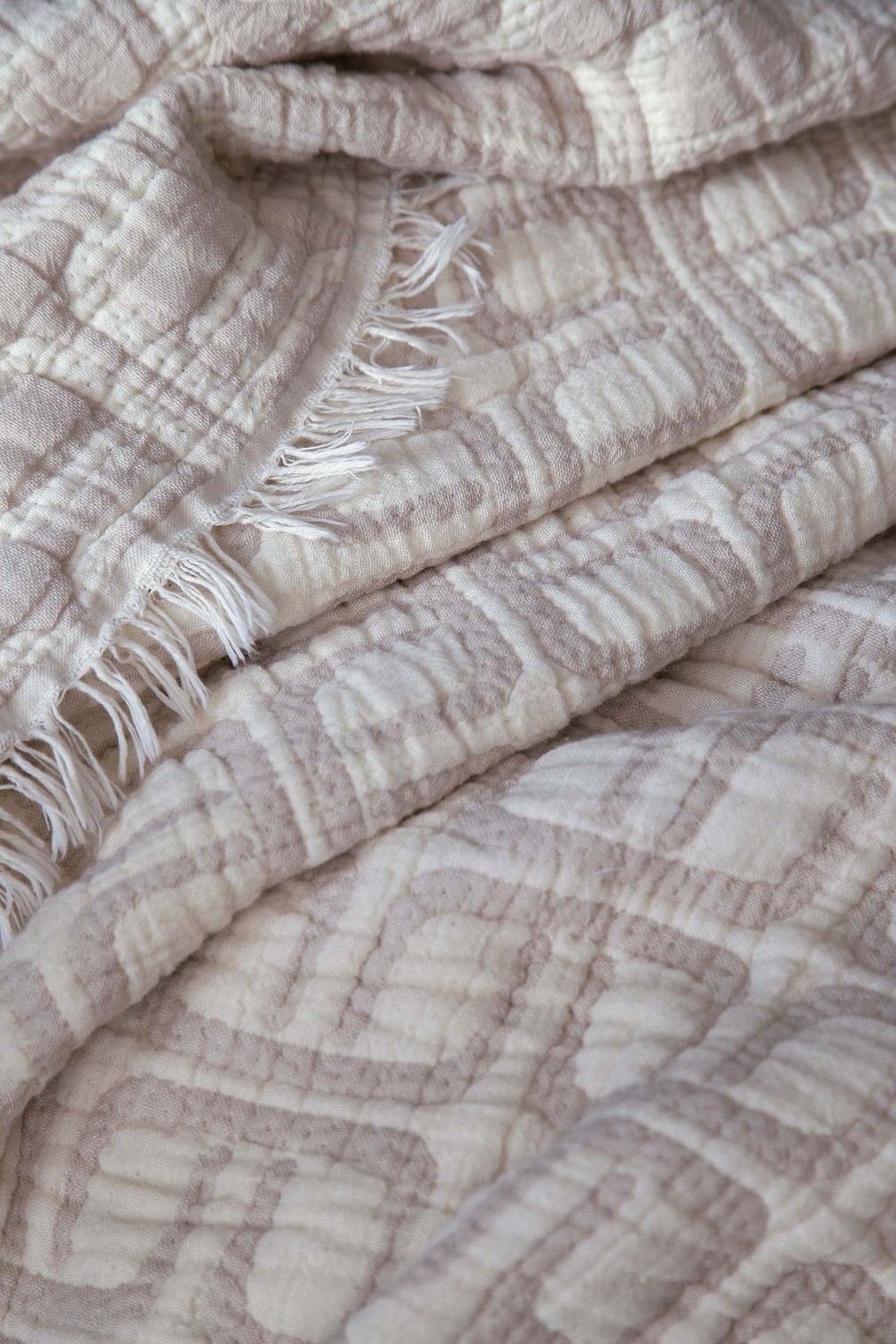 Муслінове покривало Issimo 220х240 см Perge Beige