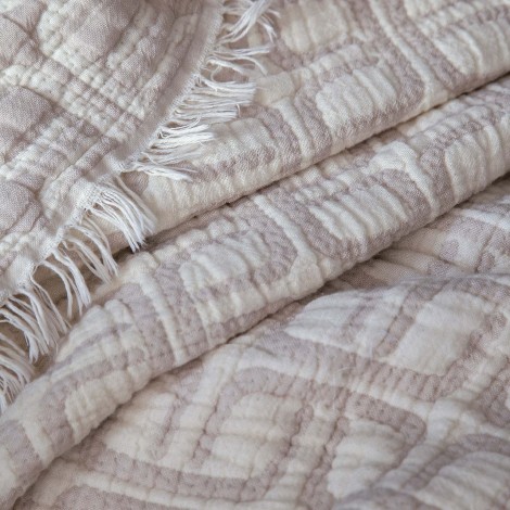 Муслінове покривало Issimo 220 х 240 см. Perge Beige