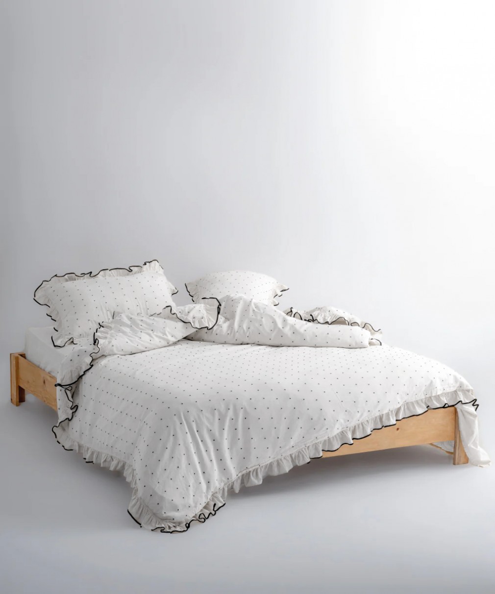 Комплект постільної білизни Limasso Exclusive Point Snow White 