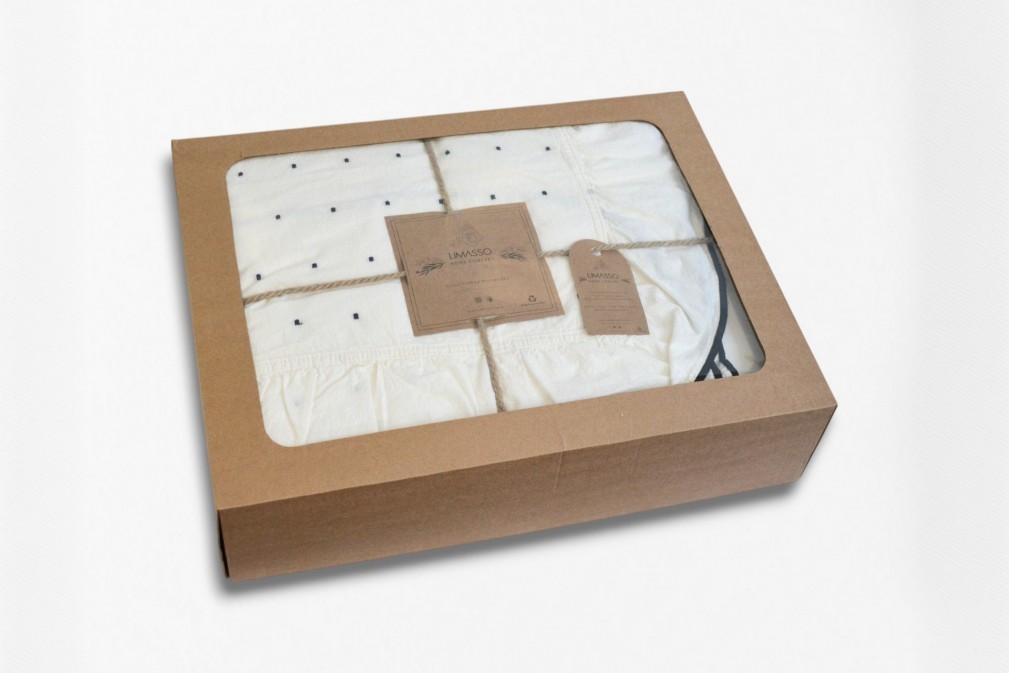 Комплект постільної білизни Limasso Exclusive Point Snow White 