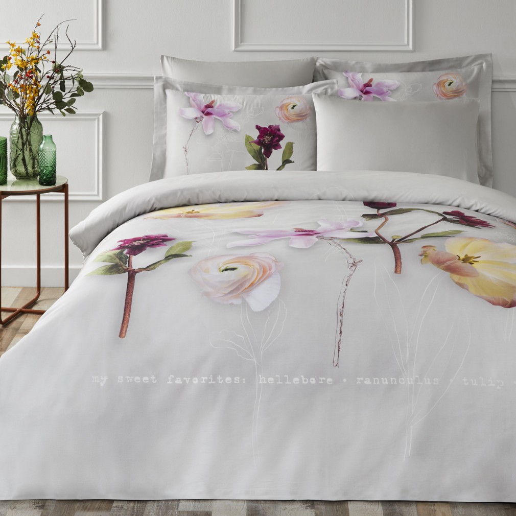 Комплект постільної білизни Tivolyo Home Floris gri