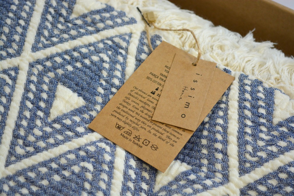 Муслінове покривало Issimo 220х240 см Levone Blue