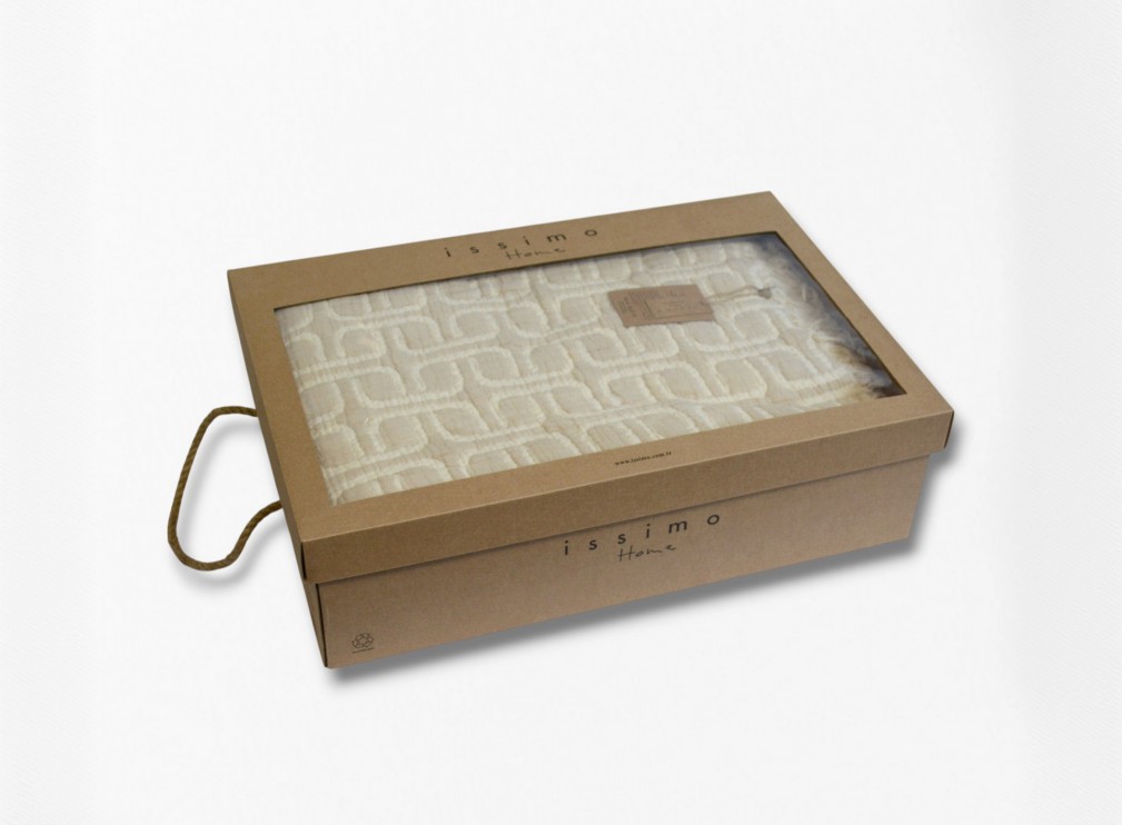 Муслінове покривало Issimo 220х240 см Perge Beige