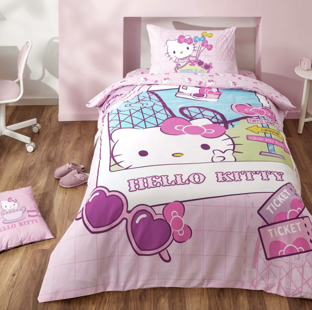 Комплект постільної білизни Tac Disney 160×220 см Hello Kitty Travel
