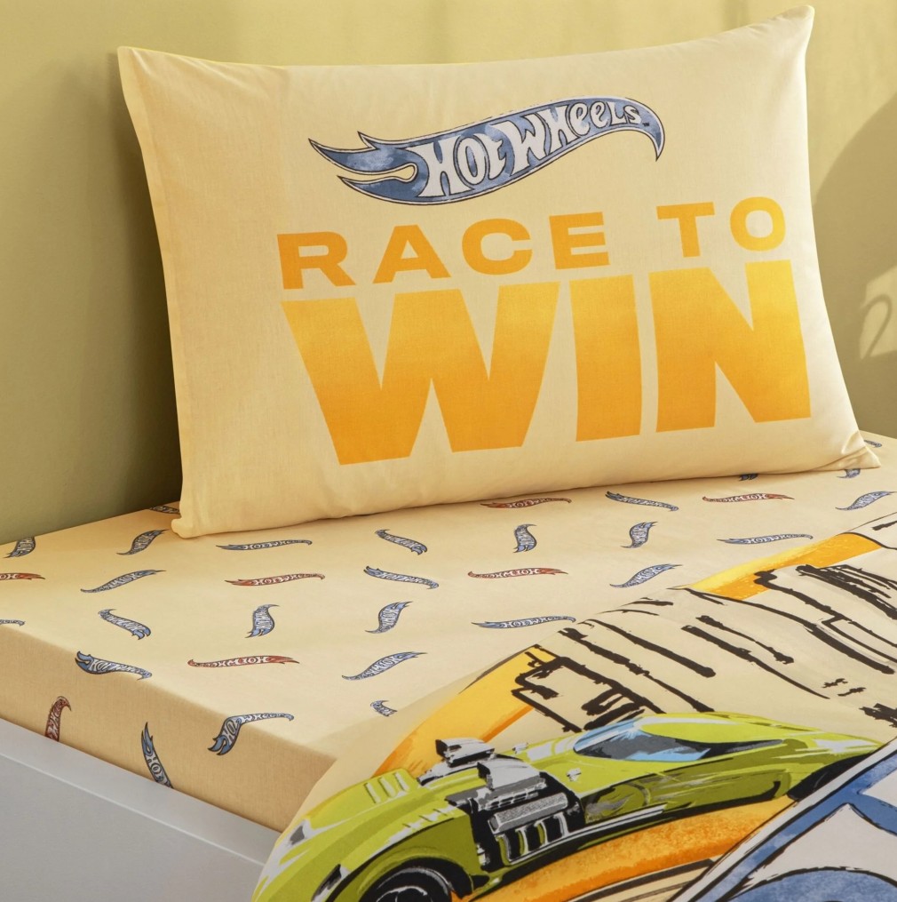 Комплект постільної білизни Tac Disney 160×220 см Hot Wheels Winner