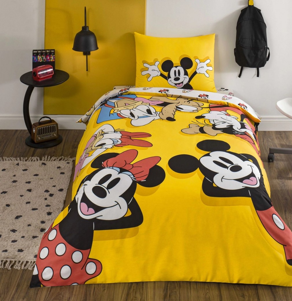 Комплект постільної білизни Tac Disney 160×220 см Miskey Friends