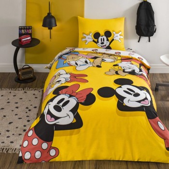 Комплект постільної білизни Tac Disney 160×220 см Miskey Friends