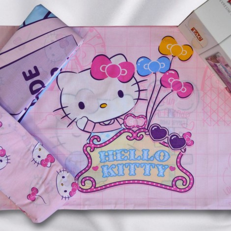 Комплект постельного белья Tac Disney 160×220 см Hello Kitty Travel