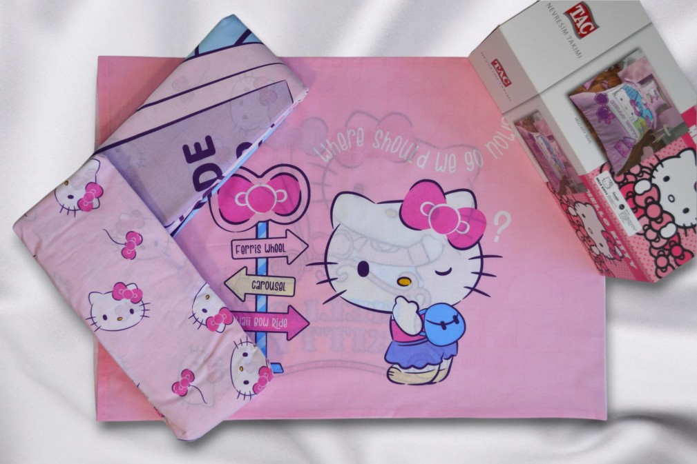 Комплект постільної білизни Tac Disney 160×220 см Hello Kitty Travel