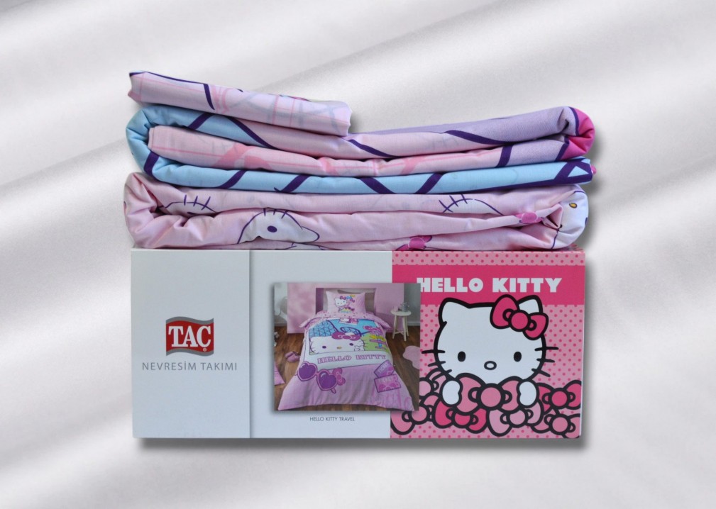 Комплект постільної білизни Tac Disney 160×220 см Hello Kitty Travel