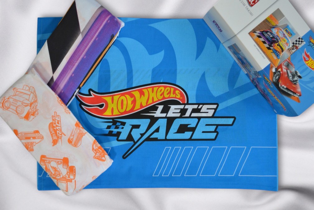 Комплект постільної білизни Tac Disney 160×220 см Hot Wheels Let’s Race