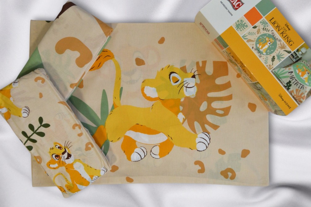 Комплект постільної білизни Tac Disney 160×220 см Lion King Jungle