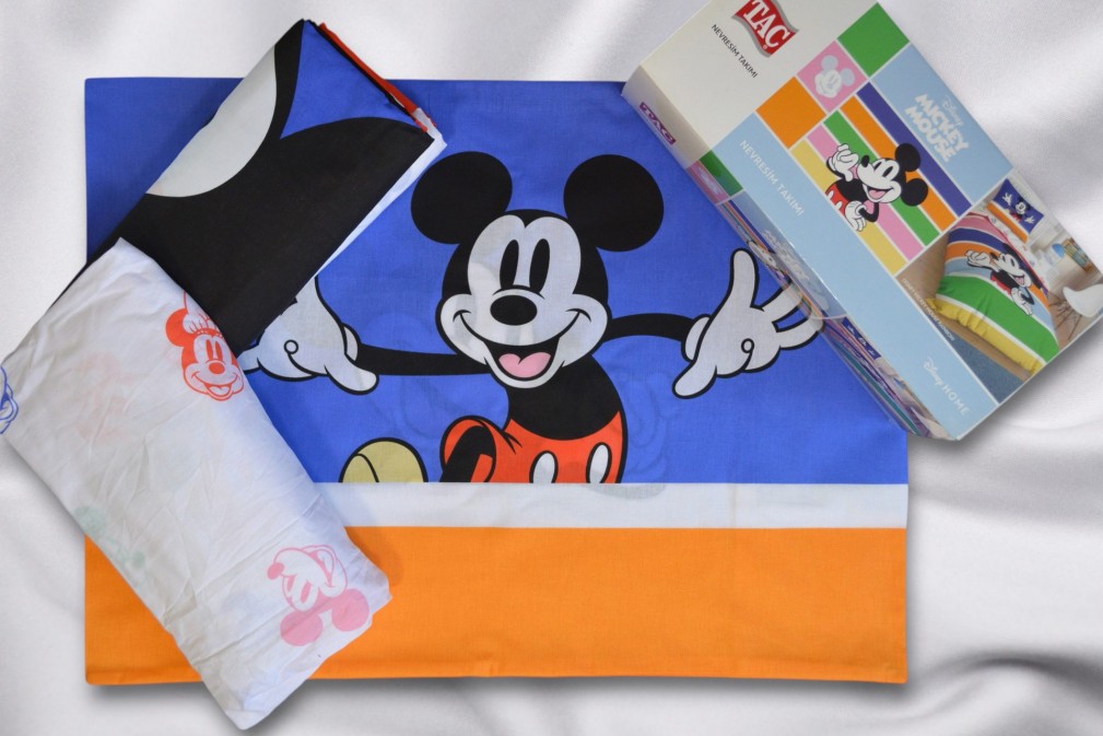 Комплект постільної білизни Tac Disney 160×220 см Mickey Mouse Rainbow
