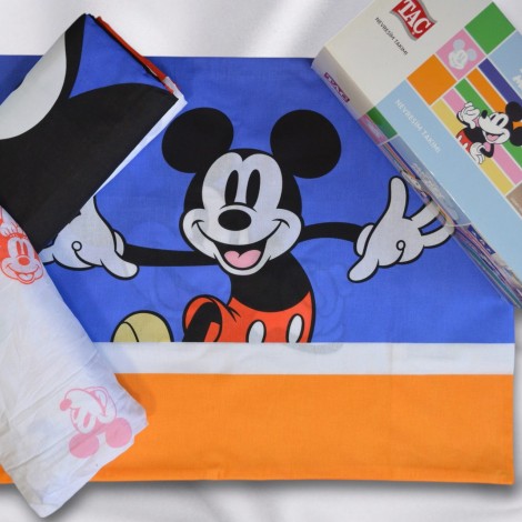 Комплект постельного белья Tac Disney 160×220 см Mickey Mouse Rainbow