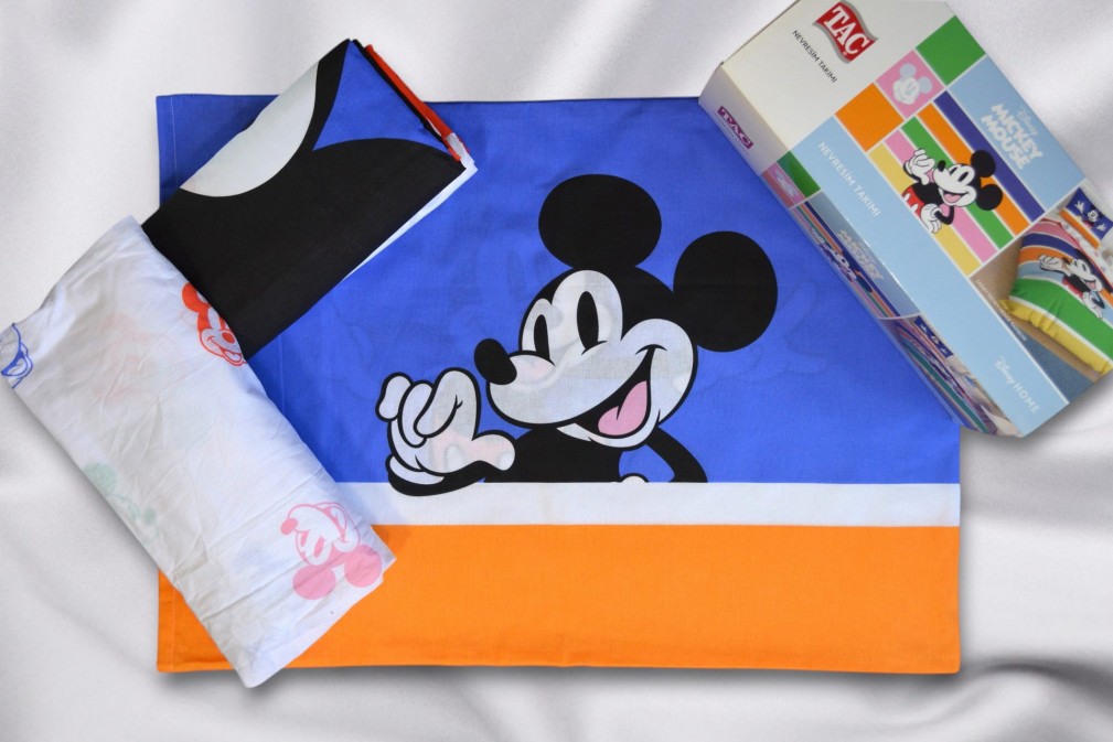 Комплект постільної білизни Tac Disney 160×220 см Mickey Mouse Rainbow
