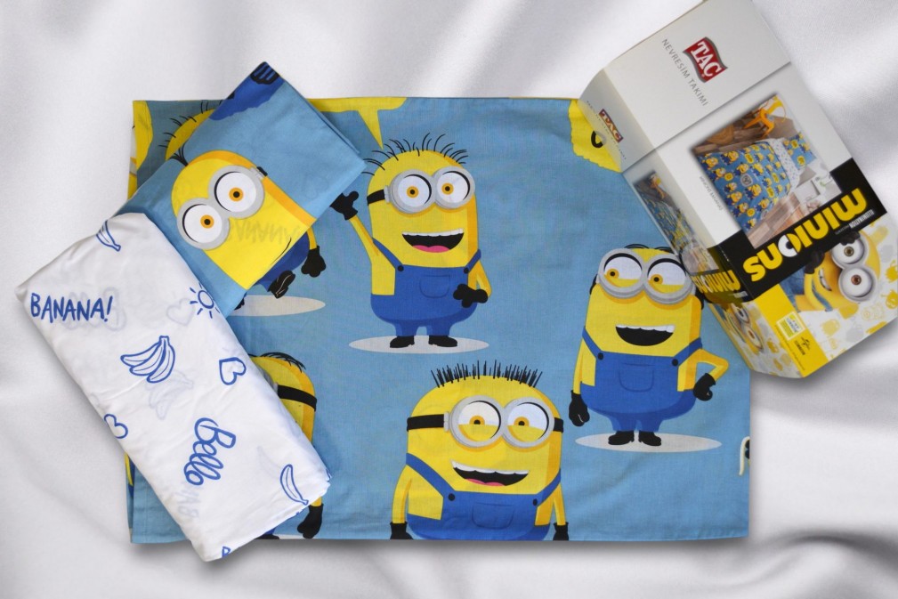 Комплект постільної білизни Tac Disney 160×220 см Minions Bananas