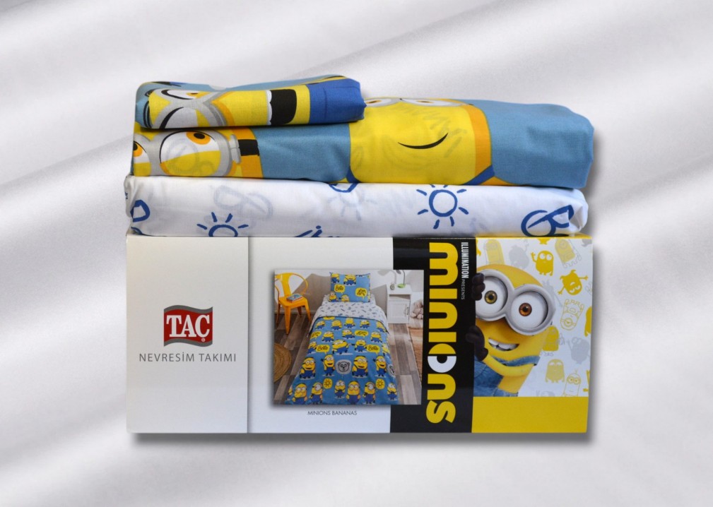 Комплект постільної білизни Tac Disney 160×220 см Minions Bananas